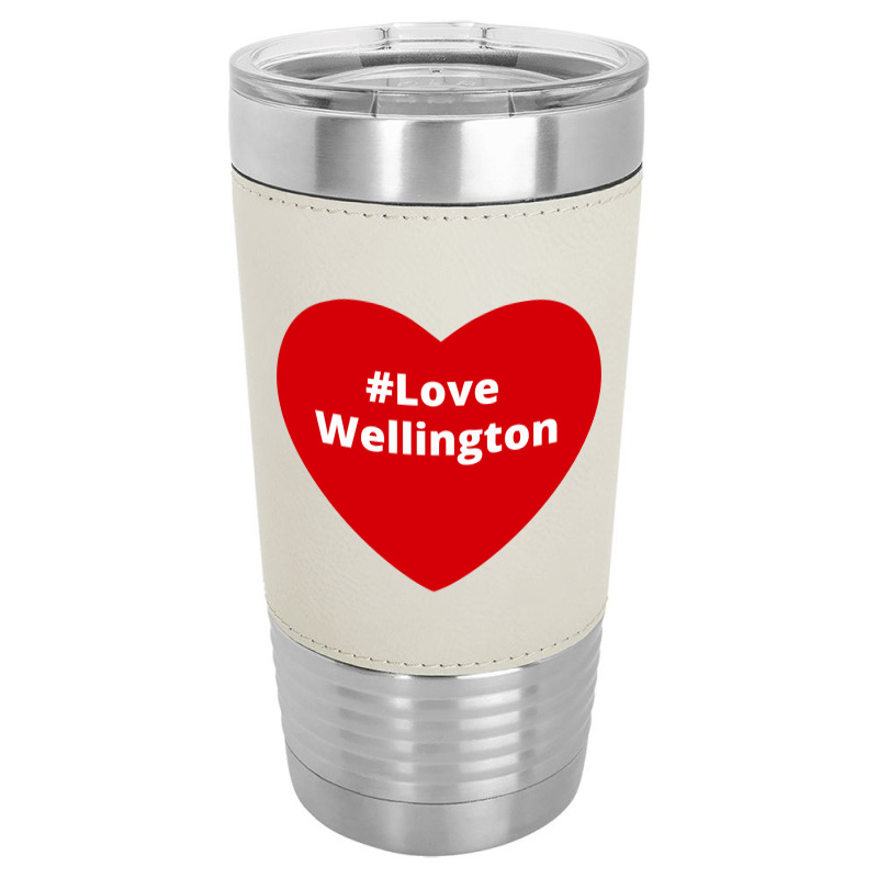 Love Wellington, Hashtag Heart, Love Wellington Leatherette Tumbler | Artistshot