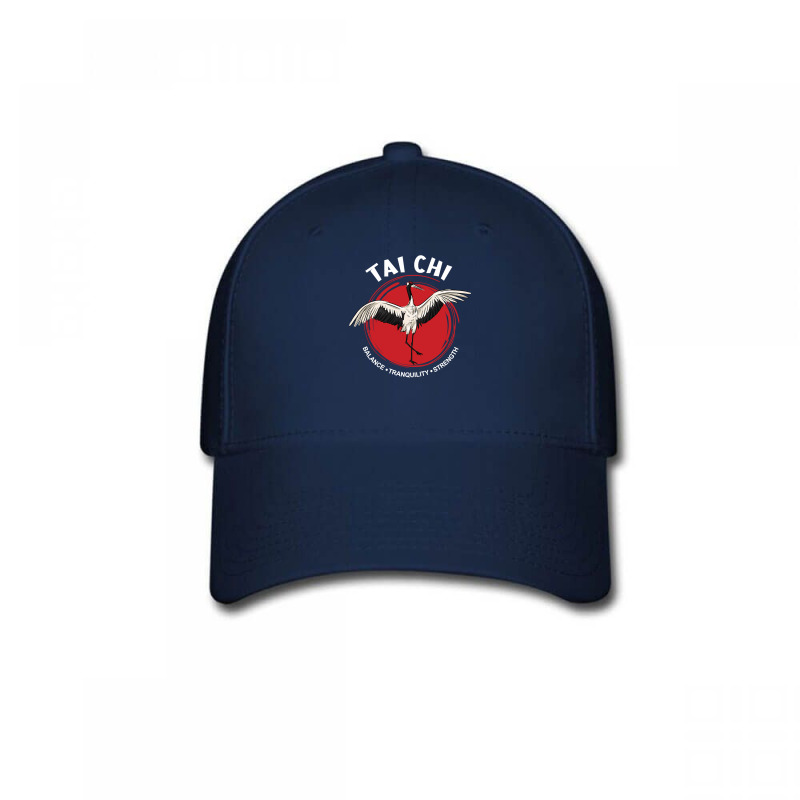 Tai Chi Crane Balance Tranquility Strength   Qigong Tai Chi Long Sleev Baseball Cap by cm-arts | Artistshot