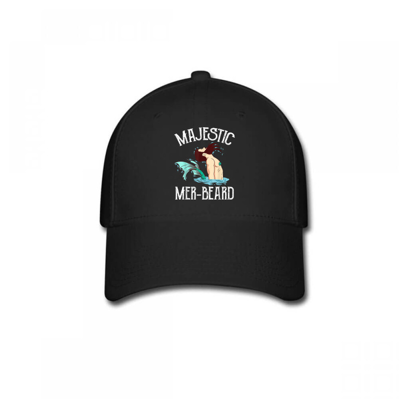 Majestic Mer-beard Funny Merman Manly Merman Baseball Cap | Artistshot