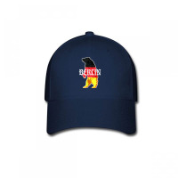 Berlin Bear Painted In The German Flag Vintage Typography Baseball Cap | Artistshot