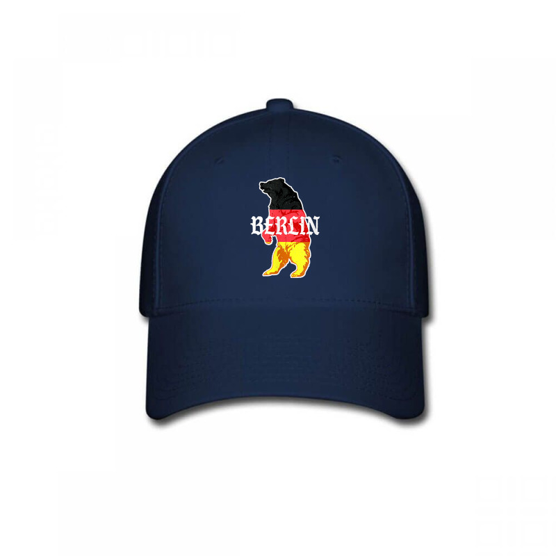 Berlin Bear Painted In The German Flag Vintage Typography Baseball Cap | Artistshot