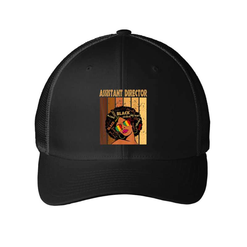 Assistant Director Afro African American Black History Month Painting Mesh cap by TyrellDesign | Artistshot