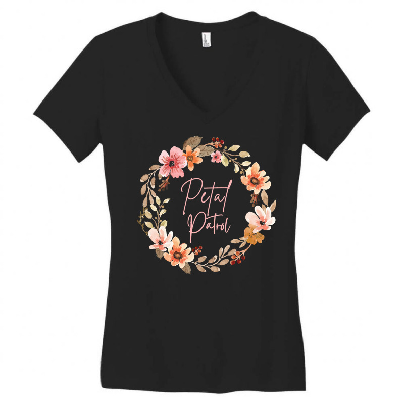 Petal Patrol T  Shirt Petal Patrol Flower Girl T  Shirt Women's V-Neck T-Shirt by danielle22366 | Artistshot