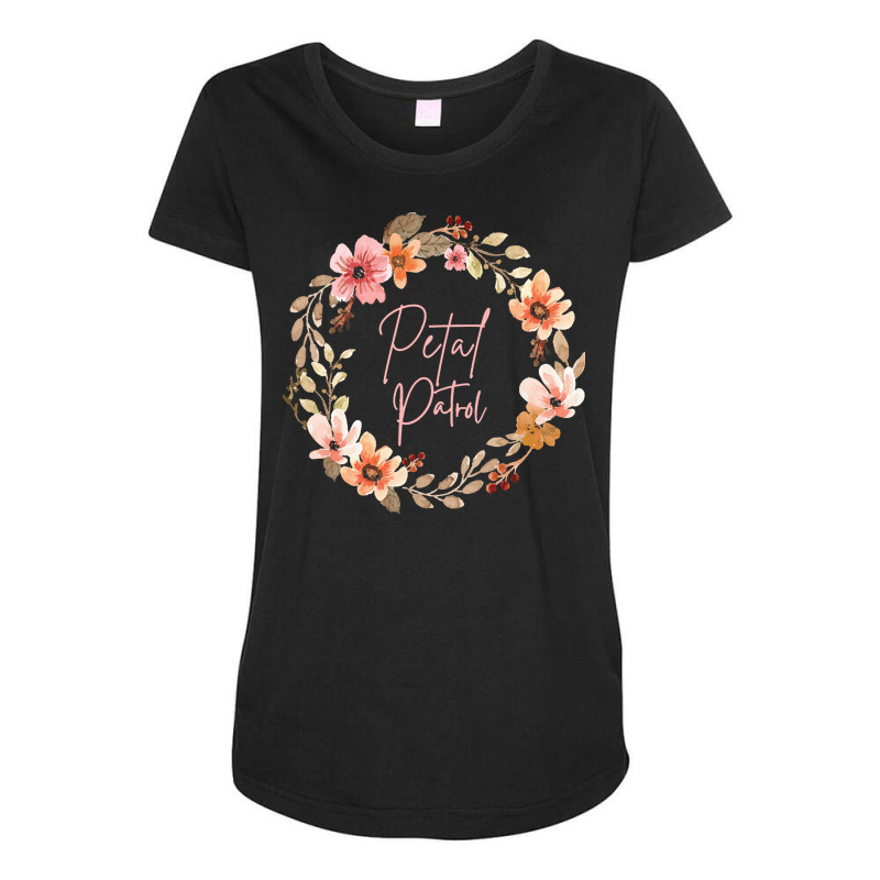 Petal Patrol T  Shirt Petal Patrol Flower Girl T  Shirt Maternity Scoop Neck T-shirt by danielle22366 | Artistshot