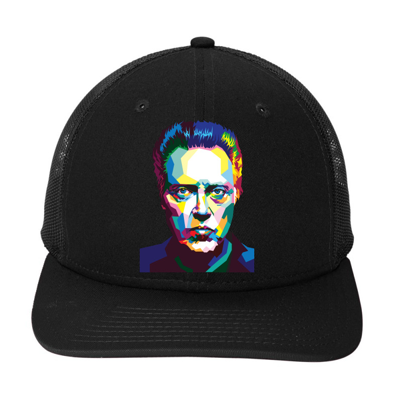 Christoper Walken In Wpap Pop Art Style Snapback Trucker Cap | Artistshot