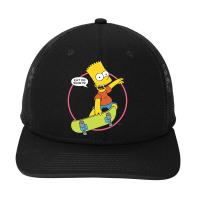 The Simpsons Bart Simpson Eat My Shorts T Shirt Snapback Trucker Cap | Artistshot