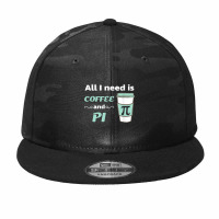 Pi Day Math Coffee Lover Geometry Calculus Trigonometry Poster Camo Snapback | Artistshot