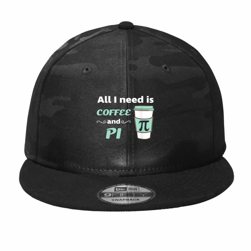 Pi Day Math Coffee Lover Geometry Calculus Trigonometry Poster Camo Snapback | Artistshot