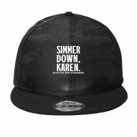 Simmer Down Karen You Can't Speak To Manager  Karen Slang Camo Snapback | Artistshot