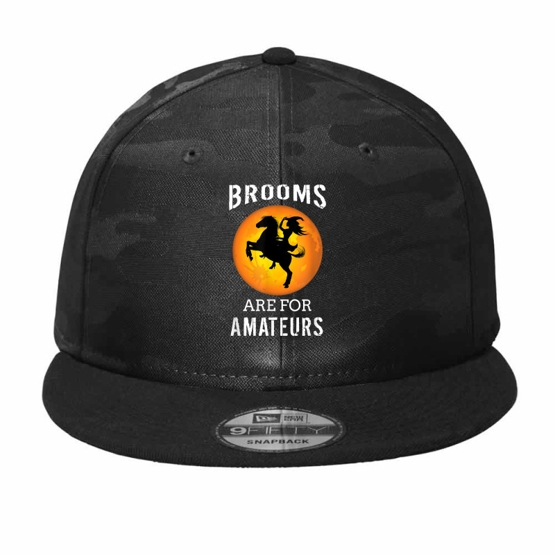 Brooms Are For Amateurs For A Halloween Witch Camo Snapback by SonjaBogenschutz | Artistshot