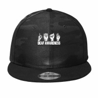 Deaf Awareness Language Design Deaf Pride Camo Snapback | Artistshot