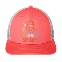 Holy Smokes Funny Jesus Snapback Trucker Cap | Artistshot