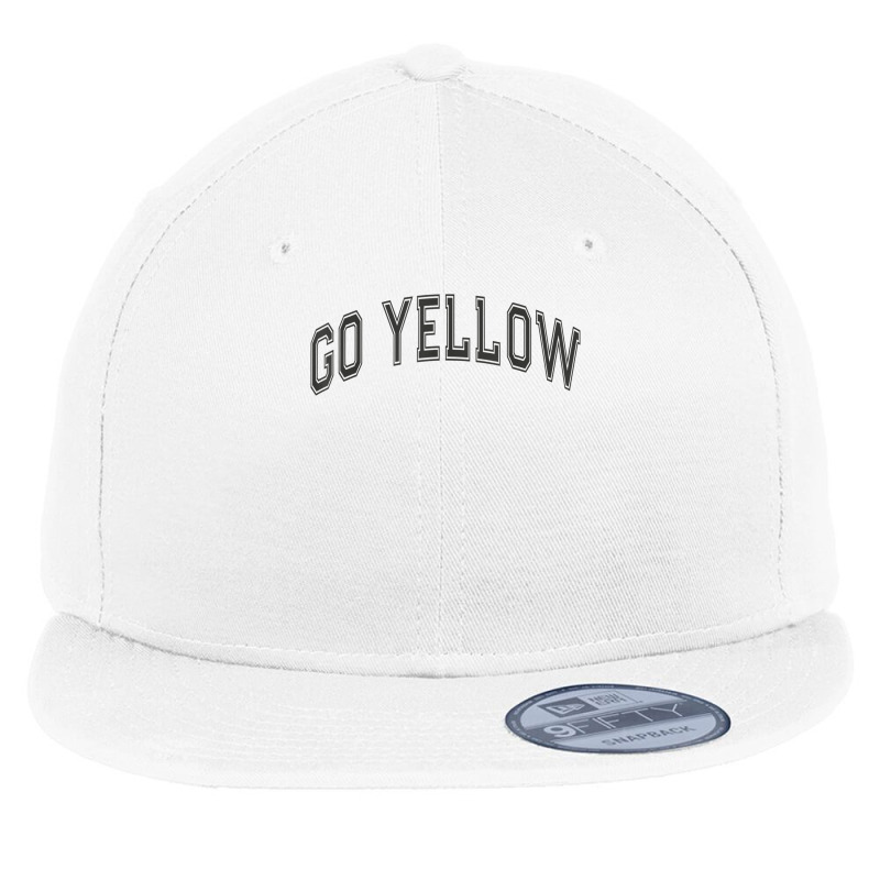 Go Yellow Team Summer Camp Competition Color Event War Game T Shirt Flat Bill Snapback Cap by cm-arts | Artistshot