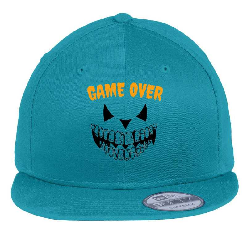 Game Over Flat Bill Snapback Cap by PamelaAnnHarris | Artistshot