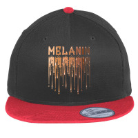 Drippin Melanin For Women Pride   Gifts Black History Month T Shirt Flat Bill Snapback Cap | Artistshot