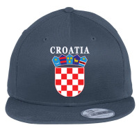 Croatia Deluxe Football Jersey Design Flat Bill Snapback Cap | Artistshot