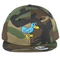 Blue Duck - That's Quacktastic! Flat Bill Snapback Cap | Artistshot