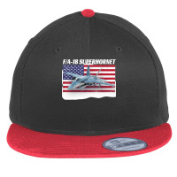 Patriotic American Naval Fa 18 Superhornet Tee In Action. Flat Bill Snapback Cap | Artistshot