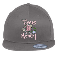 Time Is Money Clock Dripping Retro Easter 5s Matching Premium Flat Bill Snapback Cap | Artistshot