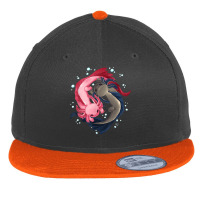 Axolotl Yin Yang Zen Mantra Flat Bill Snapback Cap | Artistshot