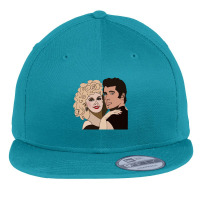 Grease Summer Couple Flat Bill Snapback Cap | Artistshot