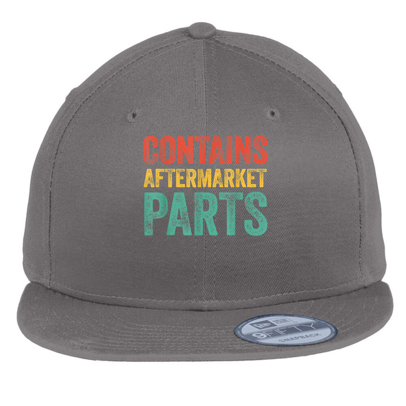 Contains Aftermarket Parts Funny Leg Amputation Prosthesis T Shirt Flat Bill Snapback Cap by puetzee | Artistshot