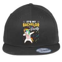 It's My Bachelor Party Unicorn Premium For Fans Flat Bill Snapback Cap | Artistshot