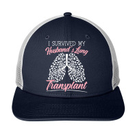 I Survived My Husband's Lung Transplant Organ Donation Premium T Shirt Snapback Trucker Cap | Artistshot