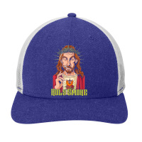 Funny Marijuana Cannabis Jesus Holy Smoke Snapback Trucker Cap | Artistshot