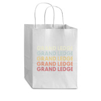 Grand Ledge Michigan Grand Ledge Mi Retro Vintage Text Cub Paper Bag - 8 X 4 1/2 X 10 1/4 | Artistshot