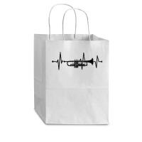 Trumpet Heartbeat Orchestra Musician Trumpeter T Shirt Cub Paper Bag - 8 X 4 1/2 X 10 1/4 | Artistshot