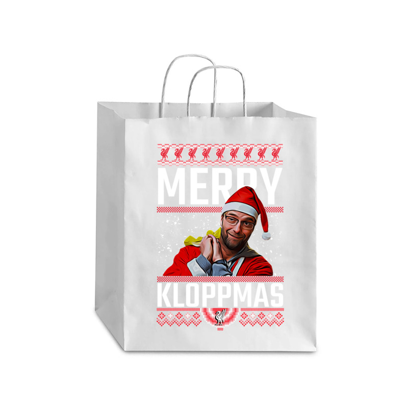 Merry Kloppmas Jurgen Klopp Lfc Christmas Design Classic Debie Paper Bag - 10 X 5 X 13 | Artistshot