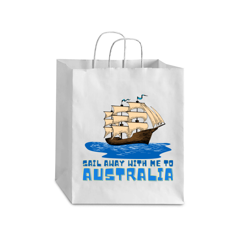 Sail Away With Me To Australia Debie Paper Bag - 10 X 5 X 13 | Artistshot