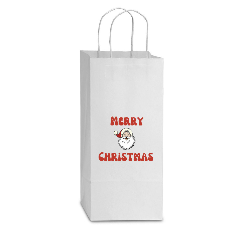 Tis The Season Double Wine Paper Bag - 6 1/2 X 3 1/2 X 12 3/8 | Artistshot