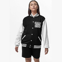 I Play Guitar Soccer Punching People Is Frowned Upon Bomber Jacket | Artistshot