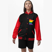 Minnesota Rainbow Flag Bomber Jacket | Artistshot