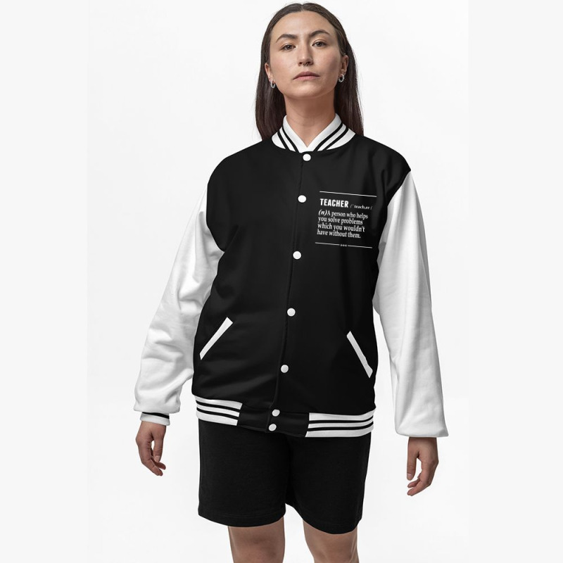 Teacher Noun Bomber Jacket | Artistshot