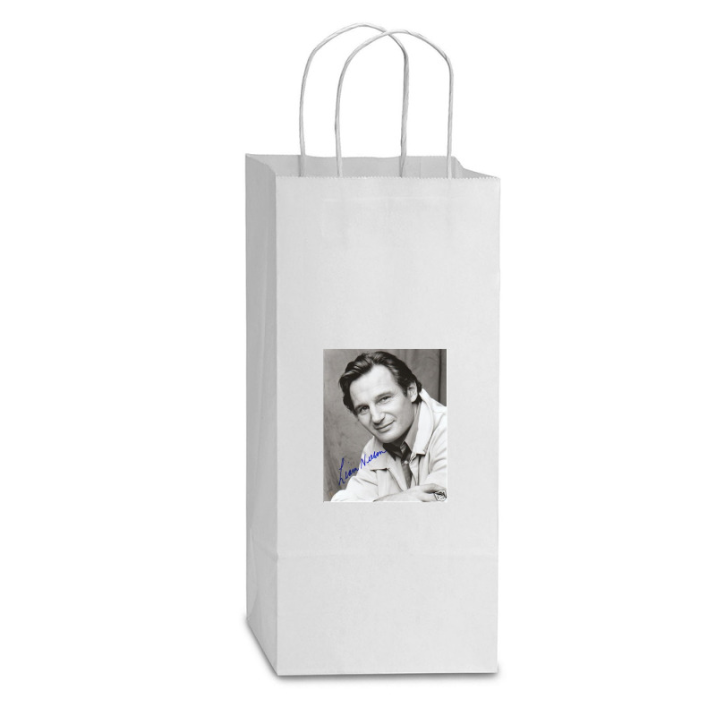 Gifts For Women Laura Linney Liam Neeson Cool Gifts Double Wine Paper Bag - 6 1/2 X 3 1/2 X 12 3/8 | Artistshot