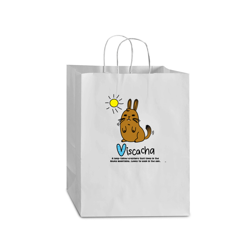 V Is For Viscacha Mart Paper Bag -13 X 7 X 17 | Artistshot