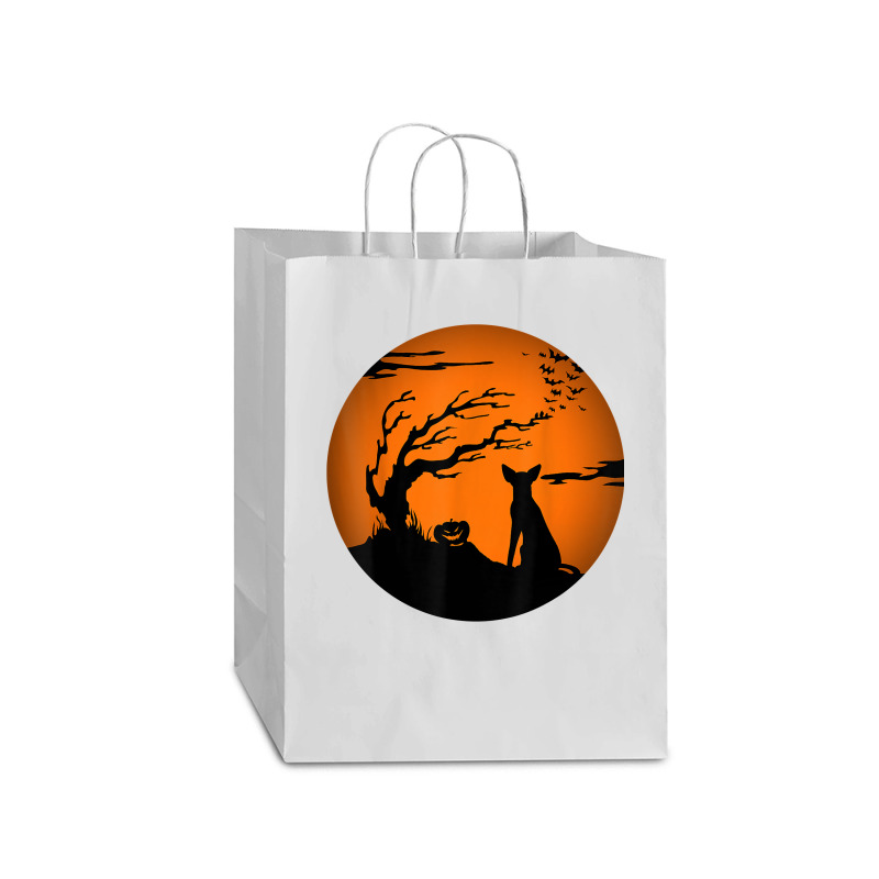 Oriental Shorthair Cat Halloween T Shirt Mart Paper Bag -13 X 7 X 17 | Artistshot