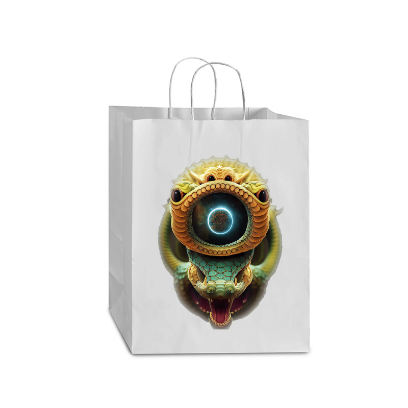 Serpentine Water A Monster Huge Eyes Halloween Mythical Mart Paper Bag -13 X 7 X 17 | Artistshot