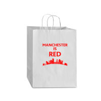 Manchester Is Red United Mart Paper Bag -13 X 7 X 17 | Artistshot