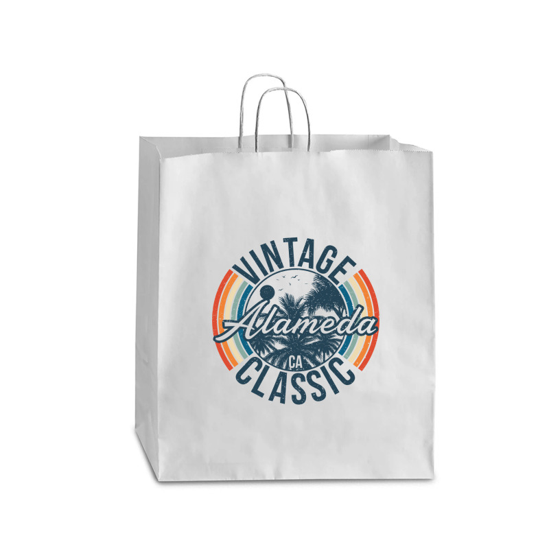 I Love Alameda California Retro Vintage Classic Limited Edition Queen Paper Bag - 16 X 6 X 19 1/4 | Artistshot