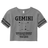 Gemini Zodiac Sign Scorecard Crop Tee | Artistshot