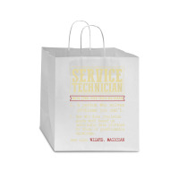 Service Technician Dictionary Term Star Paper Bag - 13 X 7 X 13 | Artistshot