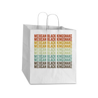 Mexican Black Kingsnake Retro T Shirt Take Out Paper Bag - 14 X 10 X 15 1/2 | Artistshot