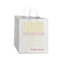 Service Technician Dictionary Term Take Out Paper Bag - 14 X 10 X 15 1/2 | Artistshot