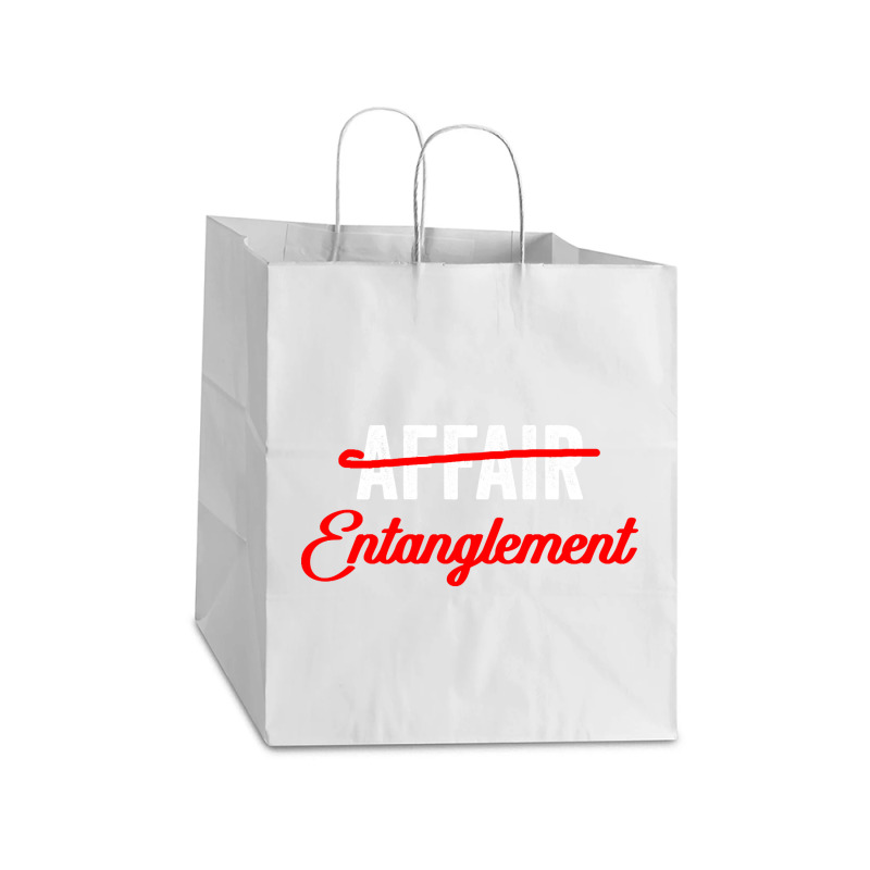 Not An Affair An Entanglement Take Out Paper Bag - 14 X 10 X 15 1/2 | Artistshot