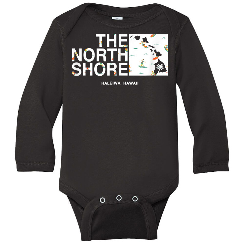 Hawaii Islands North Shore Haleiwa Surfer T Shirt Long Sleeve Baby Bodysuit | Artistshot