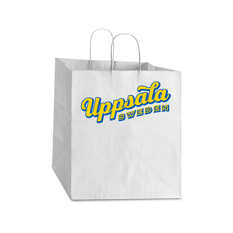 Uppsala Sweden T Shirt Take Out Paper Bag - 14 X 10 X 15 1/2 | Artistshot